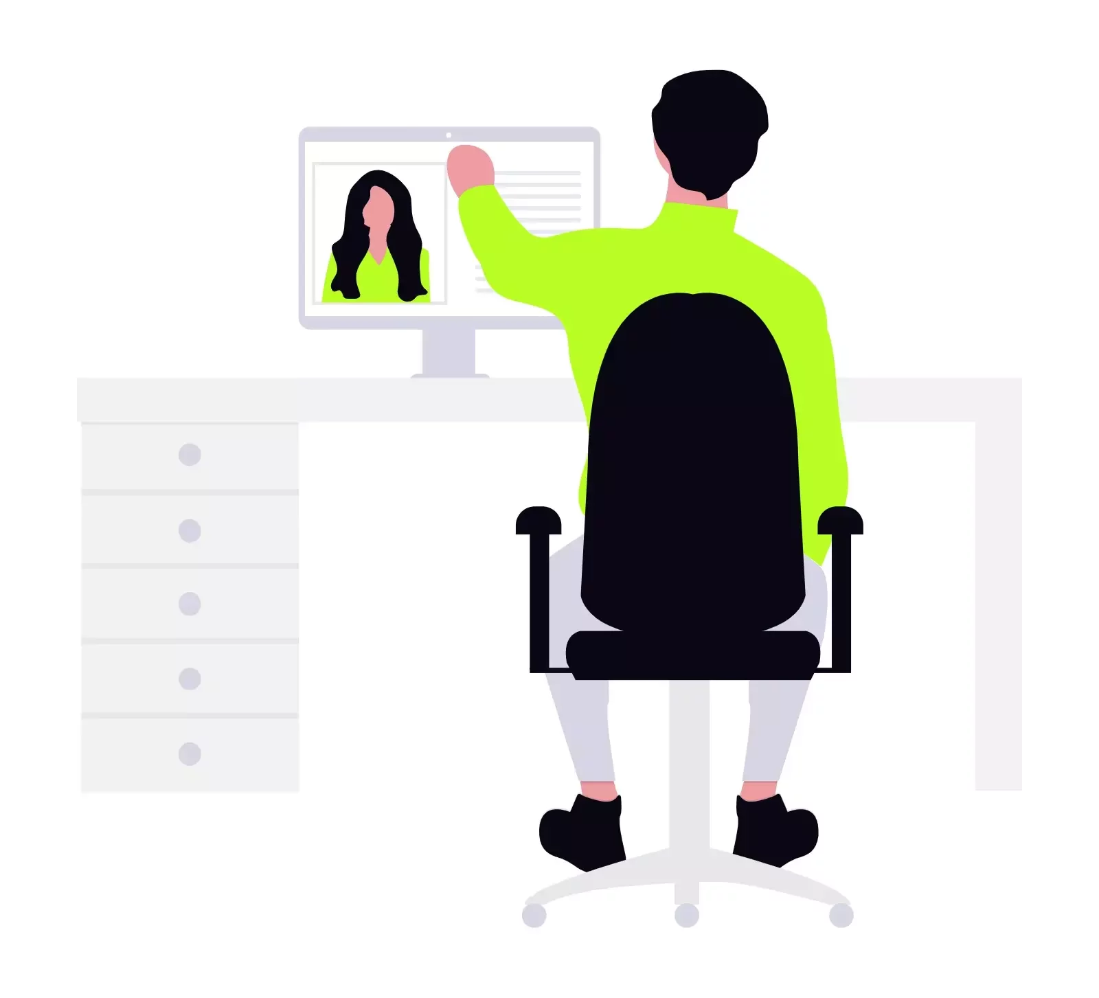 Remote marketing team working flexibly from different locations.